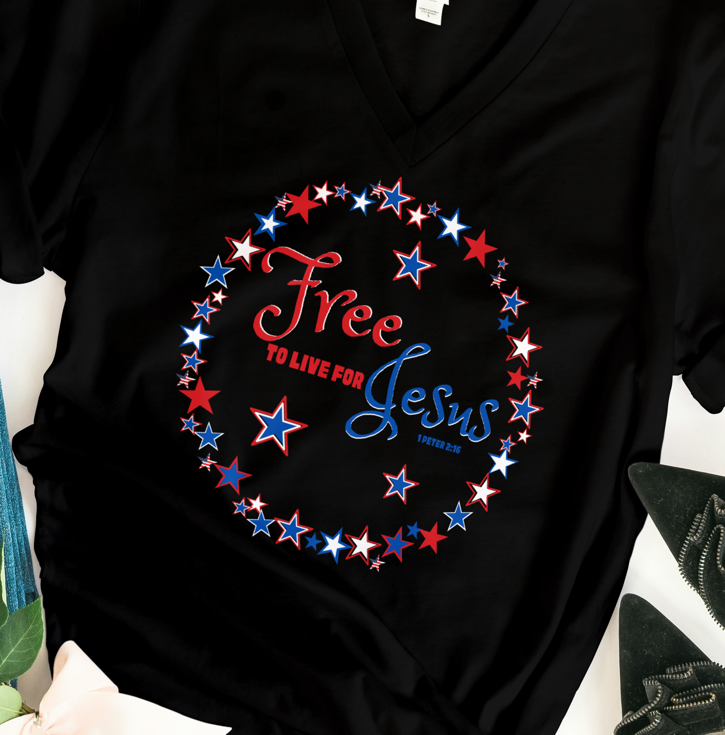 Free to Live for Him T Shirt