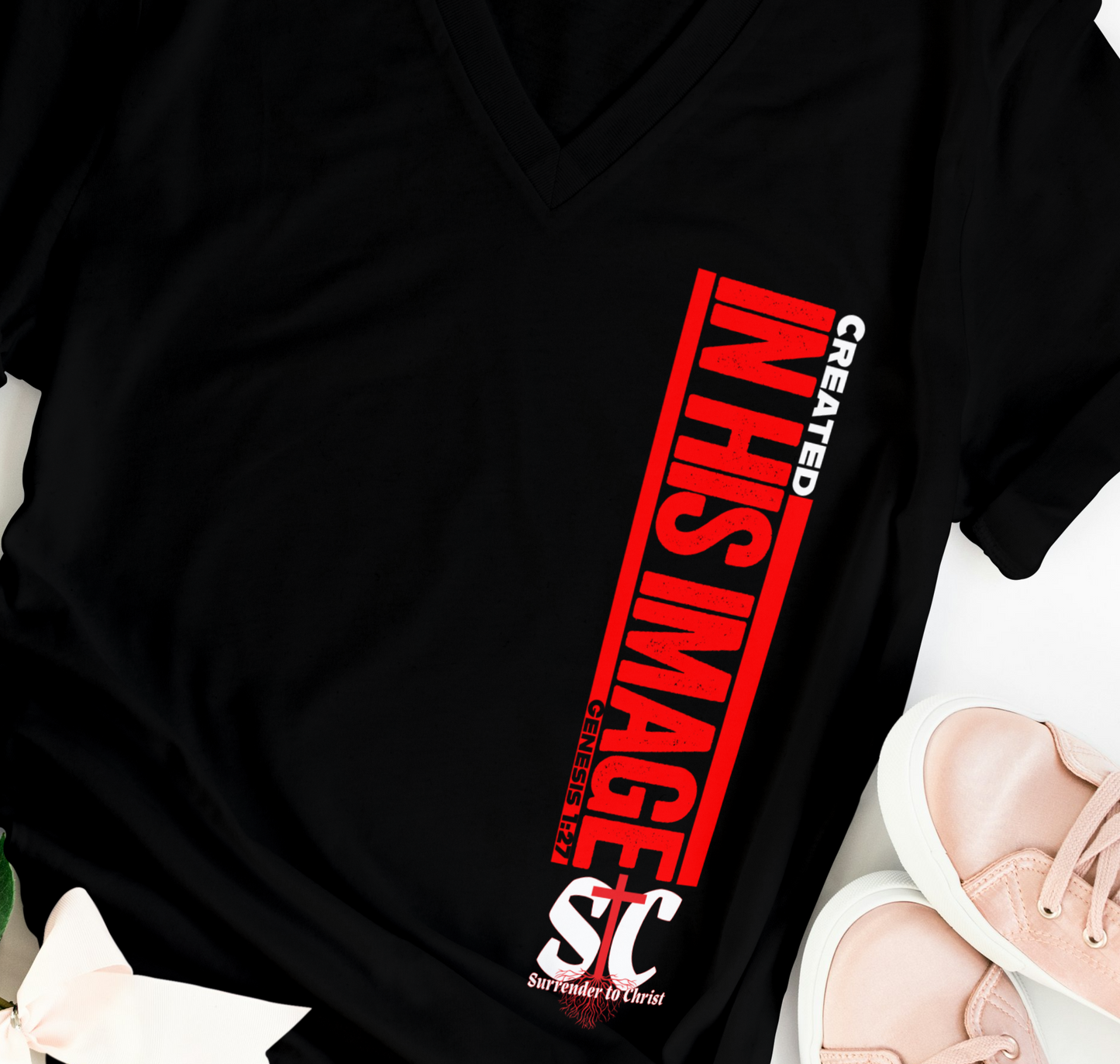 Created in His image T Shirt