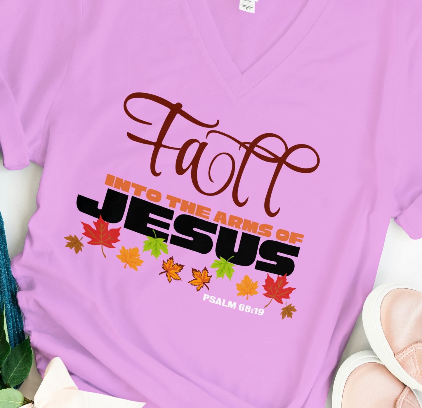Fall in to the arms of Jesus T shirt