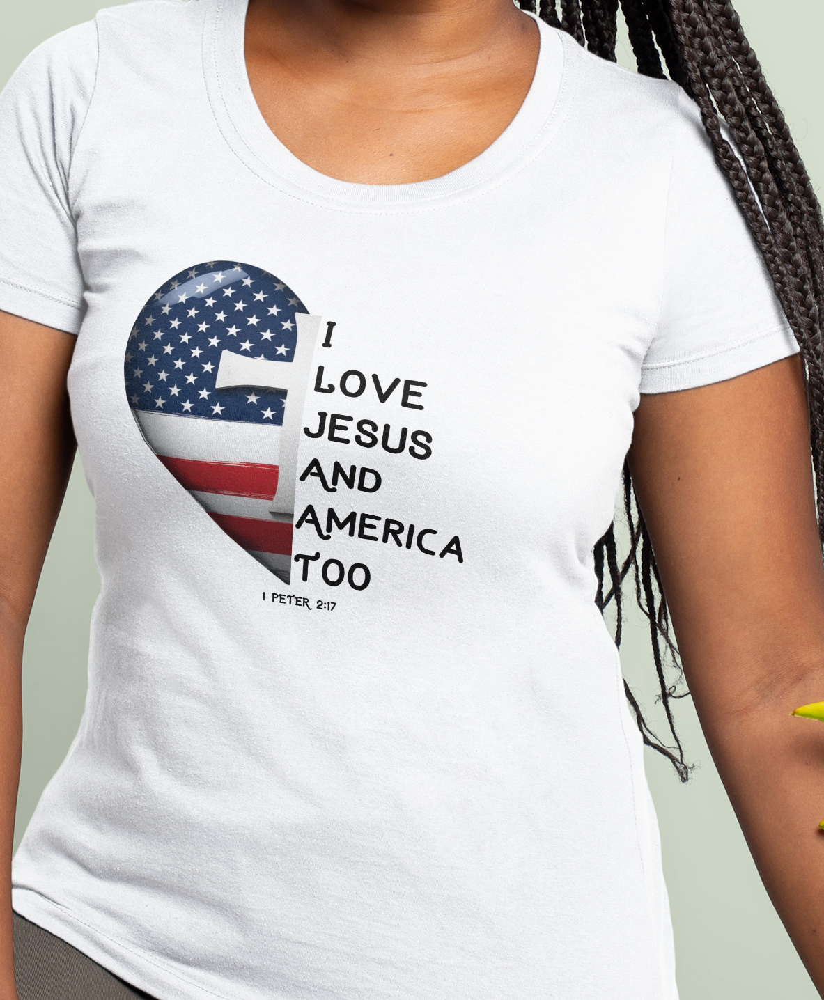 I love Jesus and America T shirt