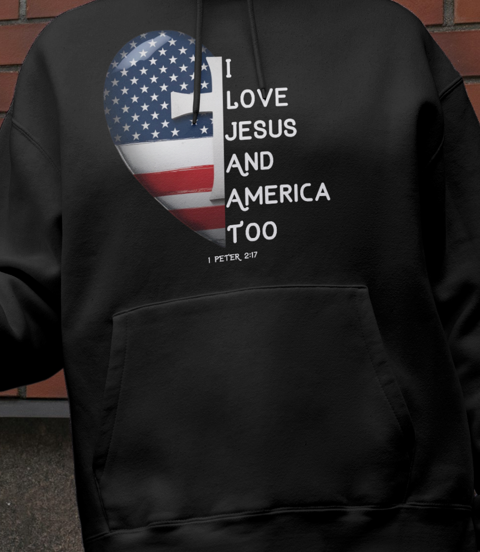 I love Jesus and America T shirt