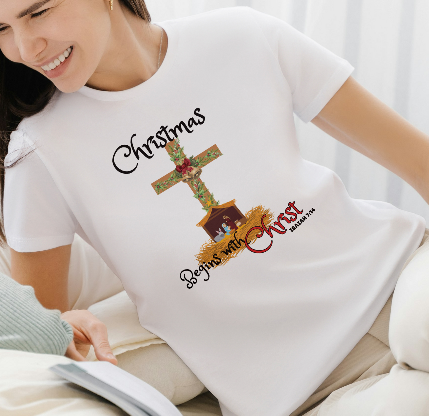 Christmas begins with Christ T Shirt