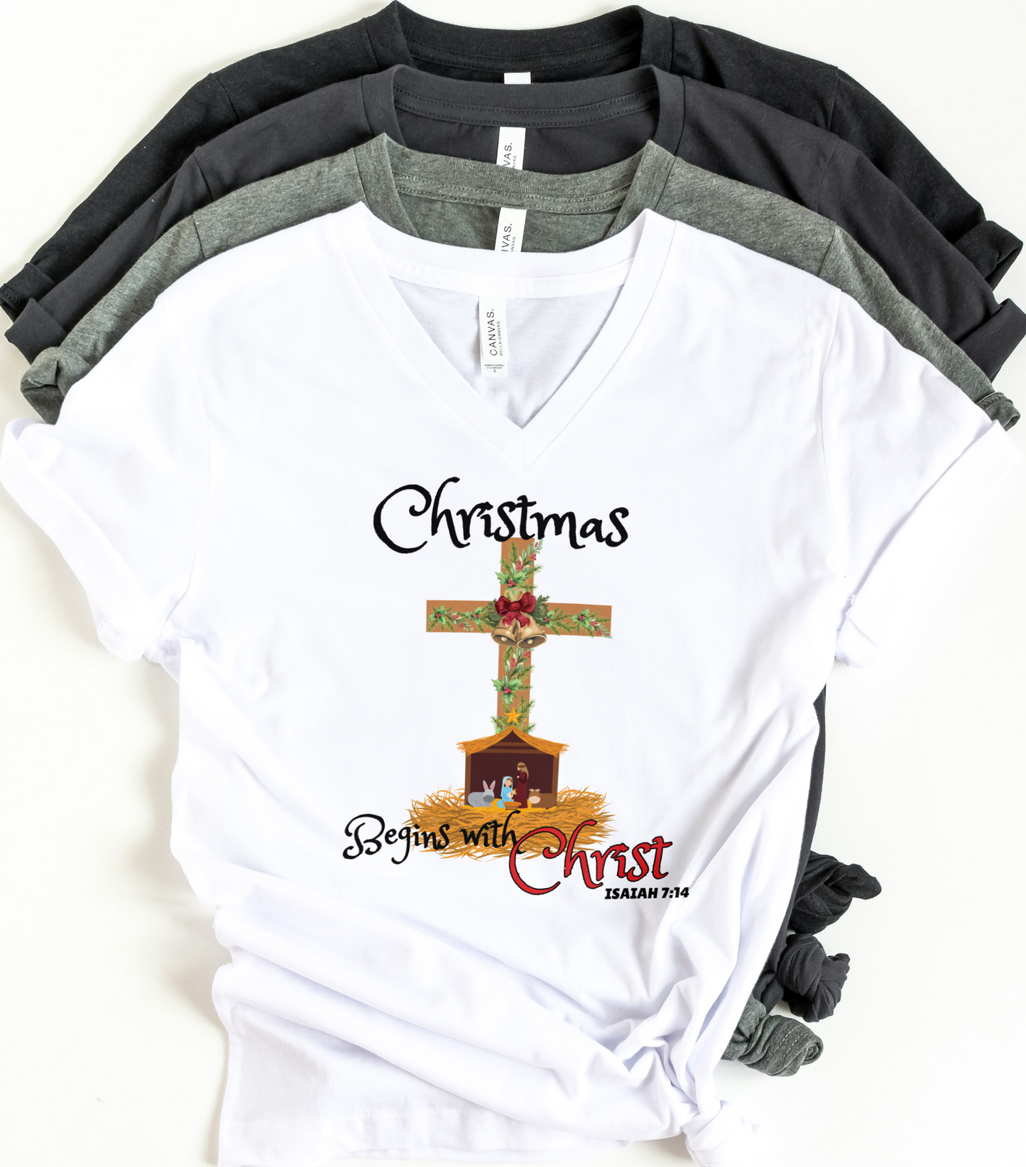 Christmas begins with Christ T Shirt
