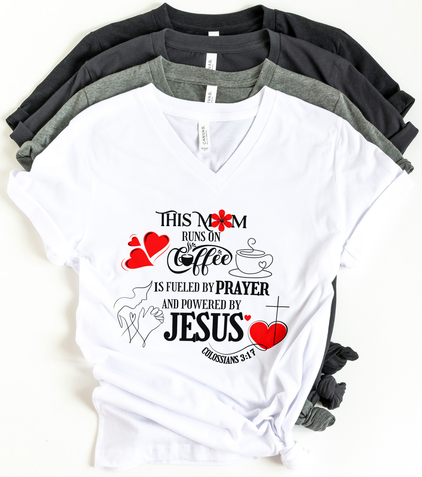 Coffee Prayer and Jesus T shirt