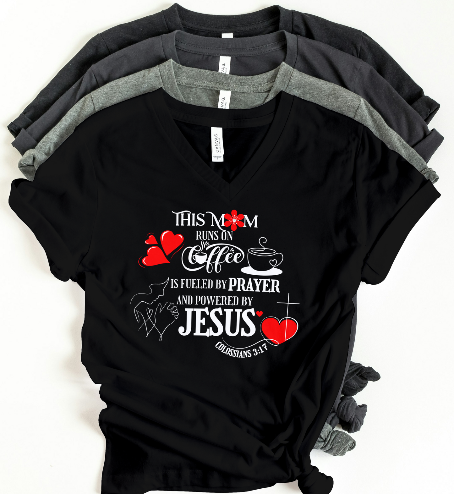 Coffee Prayer and Jesus T shirt