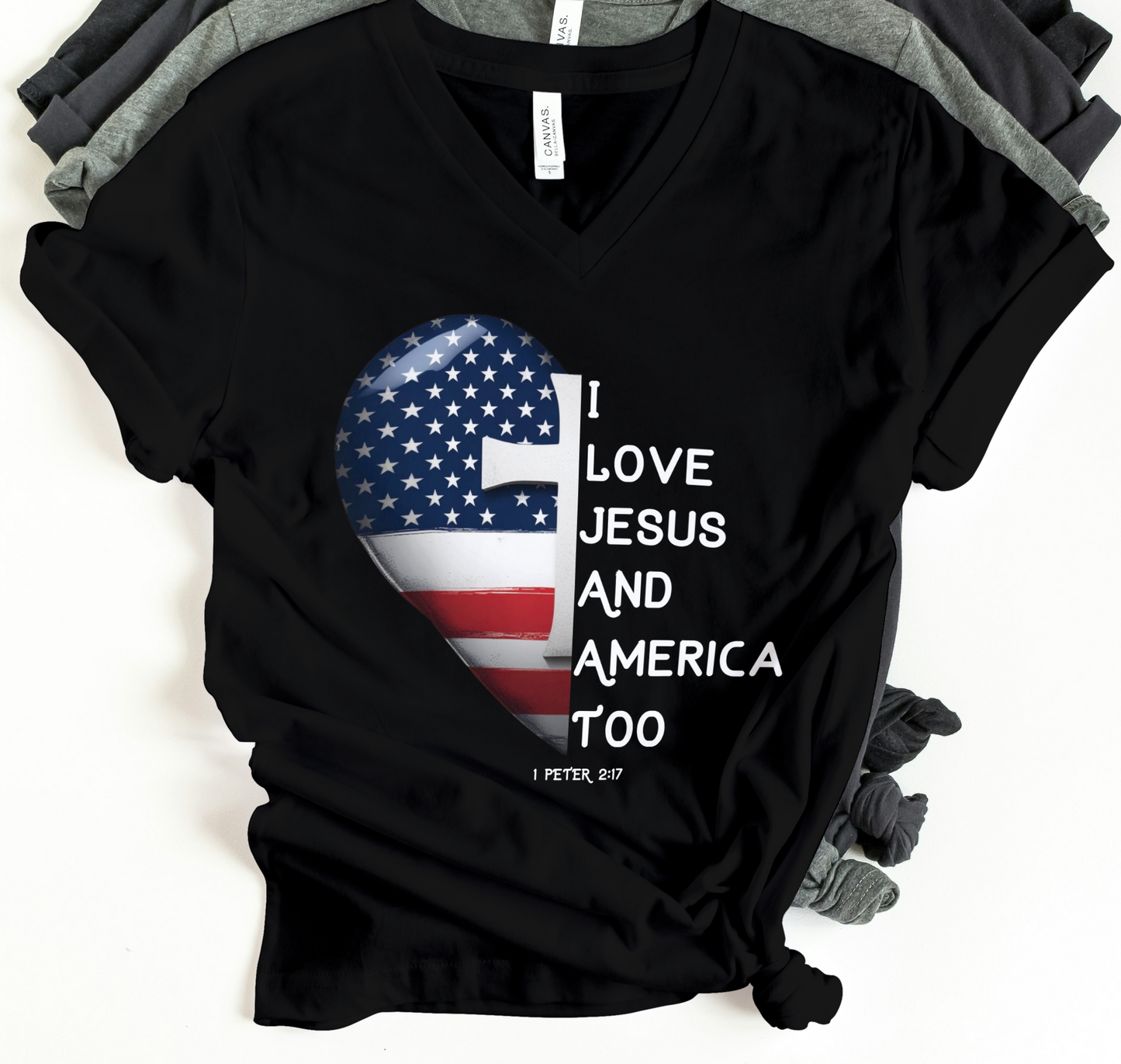 I love Jesus and America T shirt