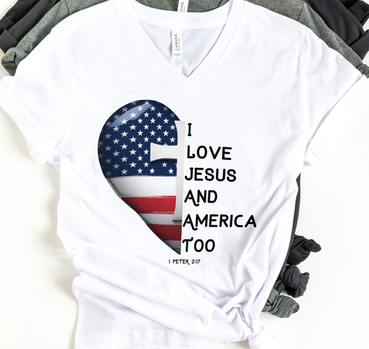 I love Jesus and America T shirt