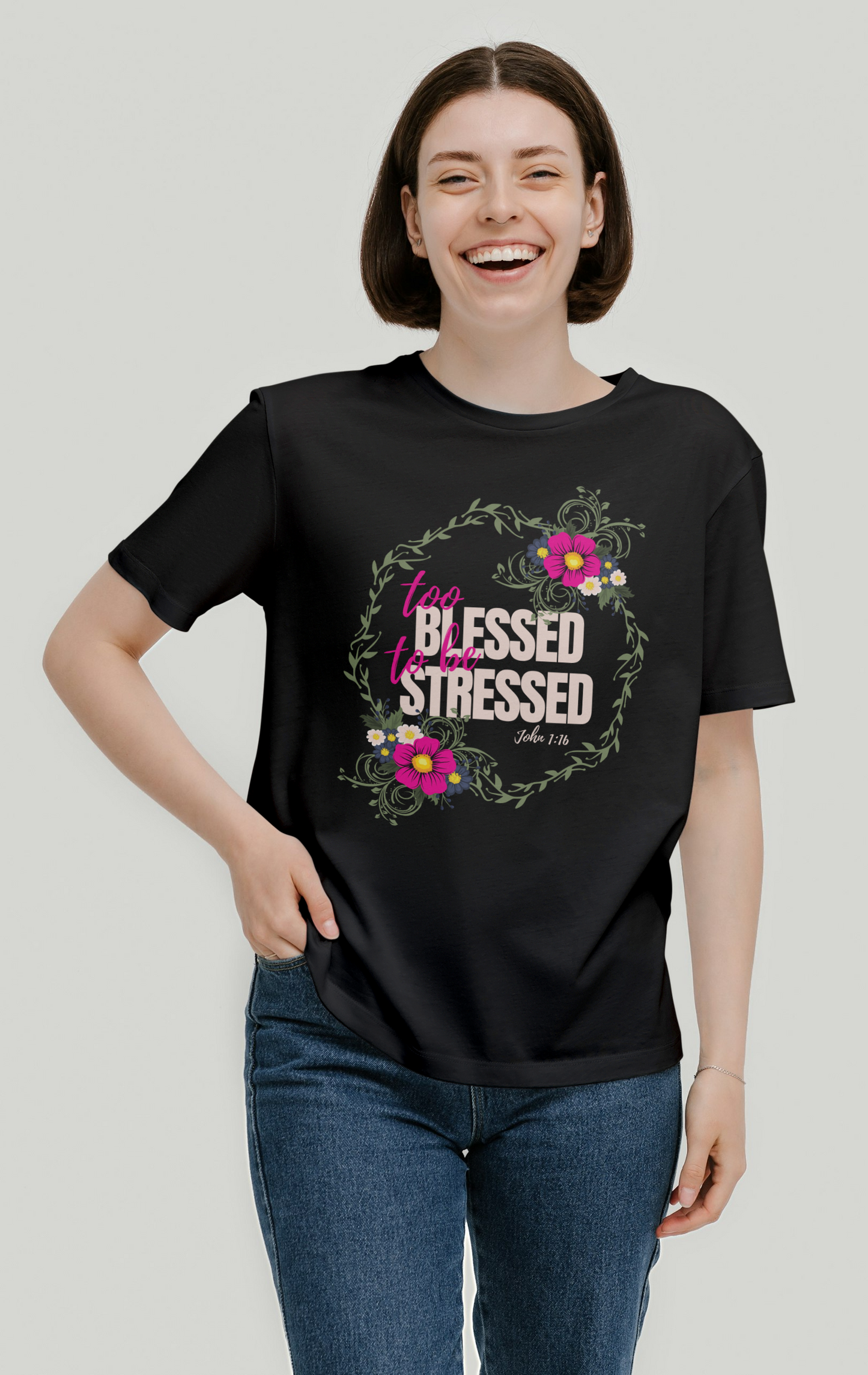 Too blessed to be stressed T Shirt