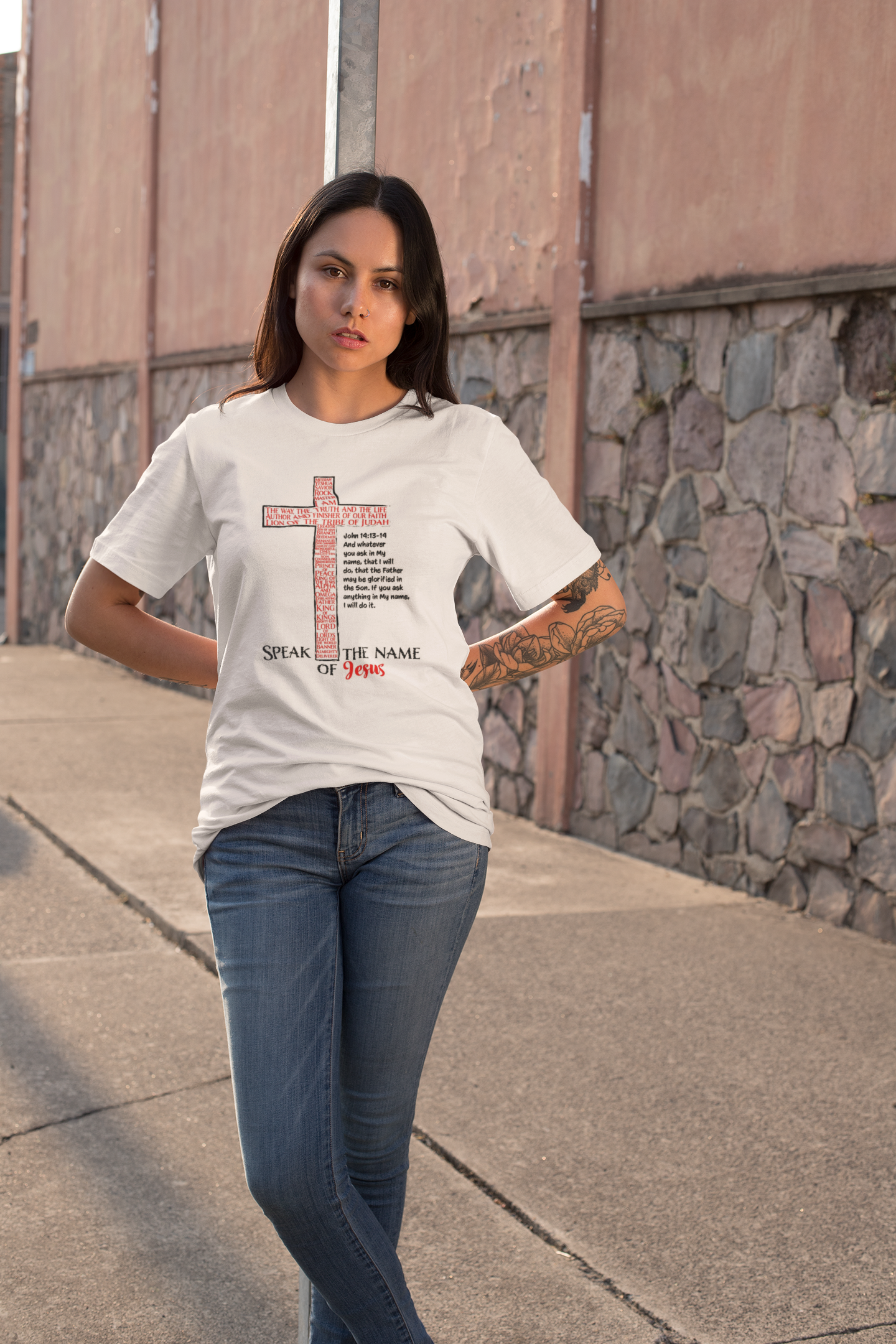 Speak His name Scripture T Shirt