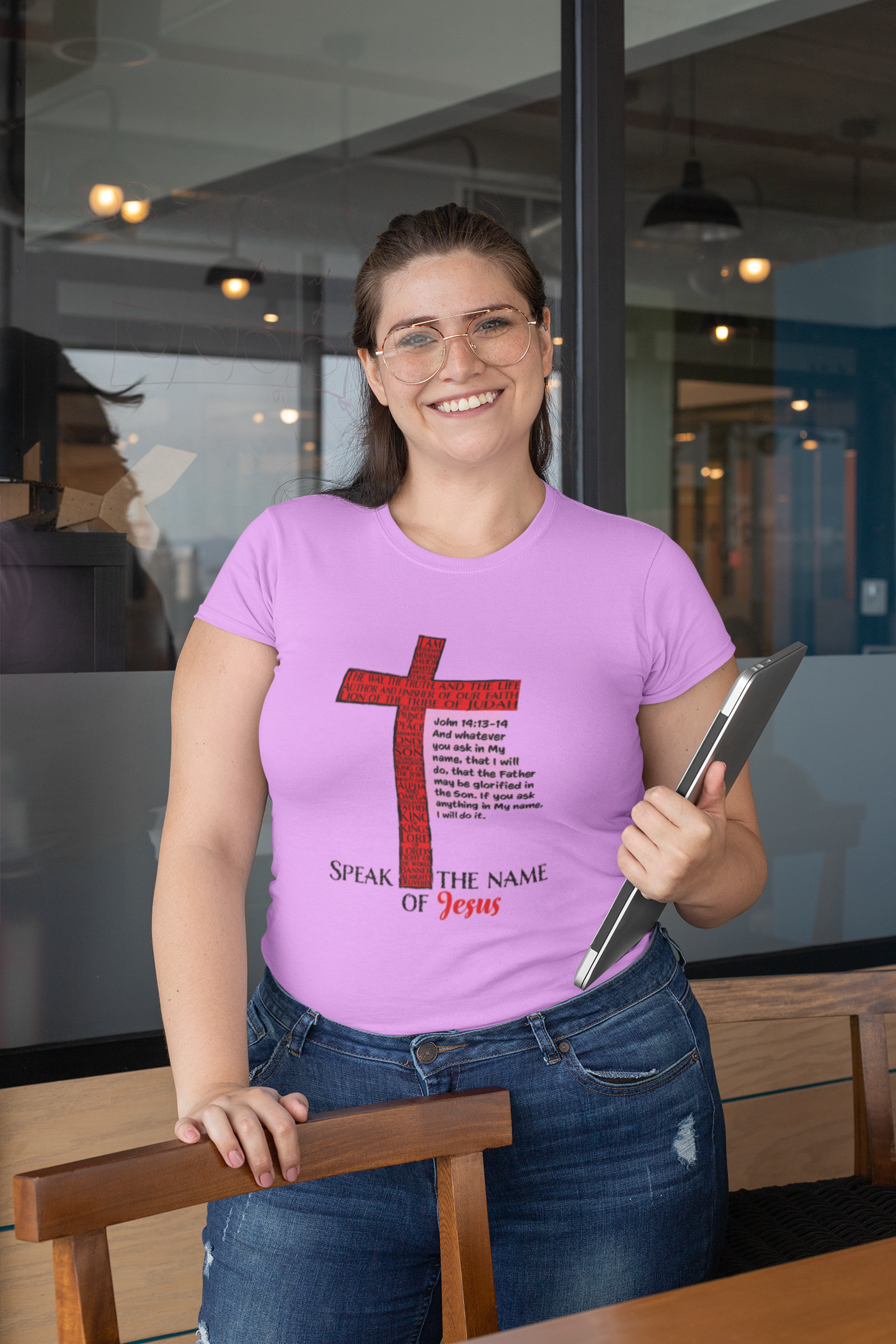 Speak His name Scripture T Shirt