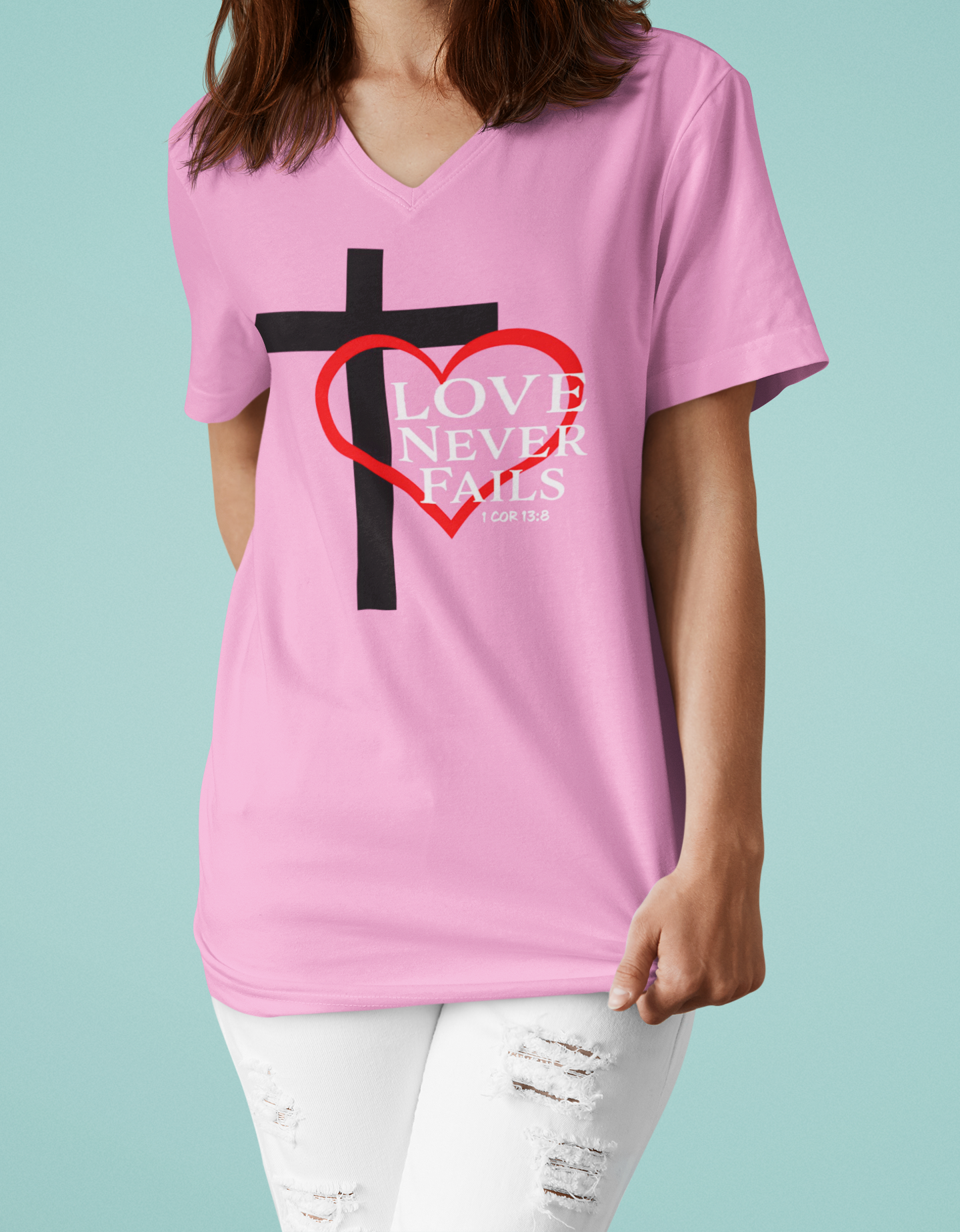Love Never Fails T Shirt