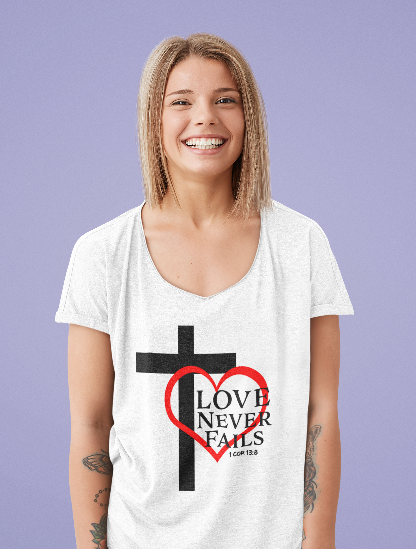 Love Never Fails T Shirt