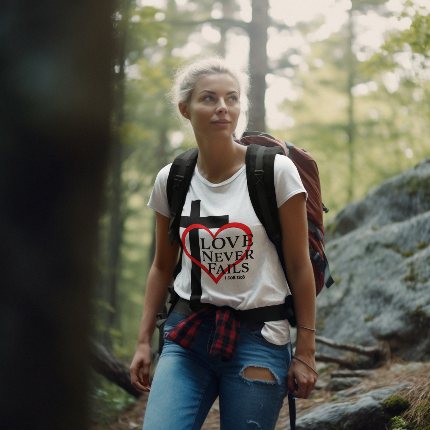 Love Never Fails T Shirt