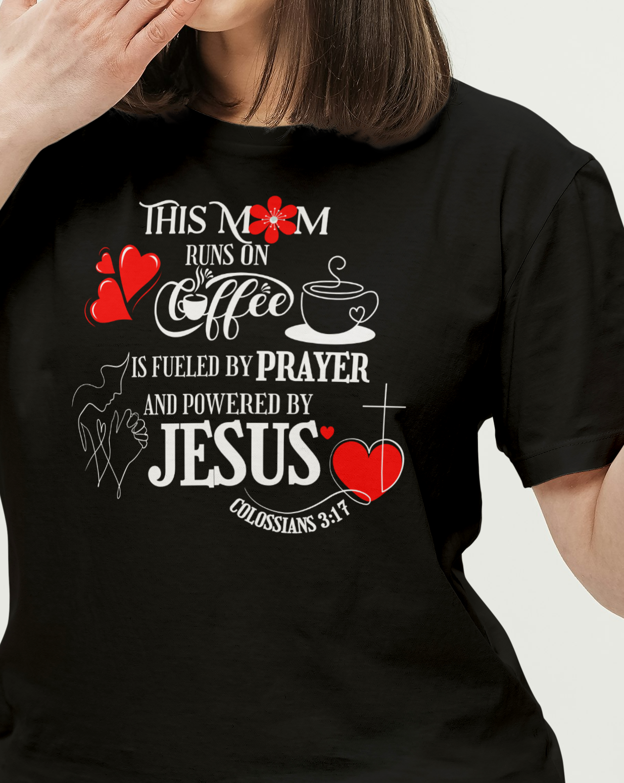 Coffee Prayer and Jesus T shirt