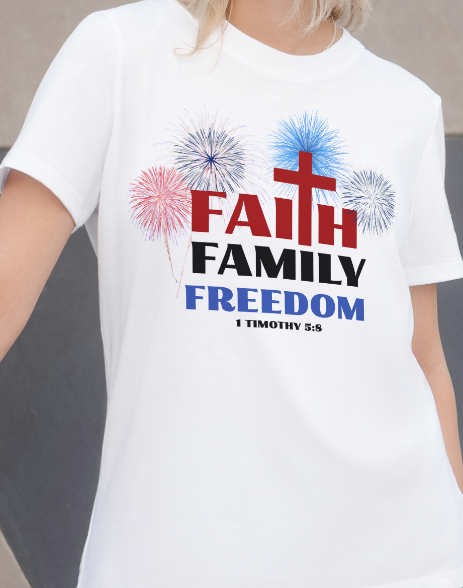 Faith Family Freedom T Shirt