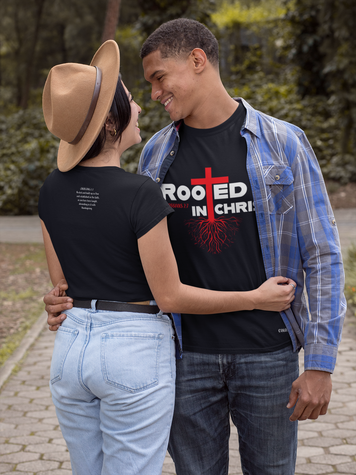 Rooted in Christ T shirt