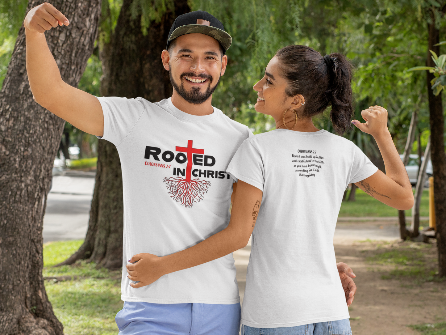 Rooted in Christ T shirt